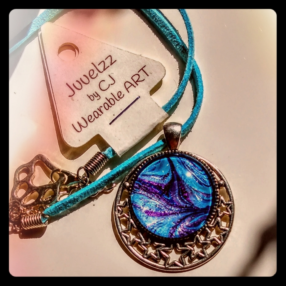Jewlery necklace Hand painted